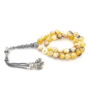 Opal - Gümüş İmameli Tesbih