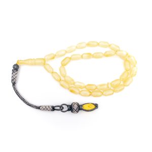 Kehribar Gümüş Tesbih