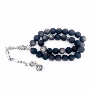 Kara Volkan Gümüş Tesbih